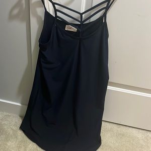 Navy blue spaghetti strapped mini dress